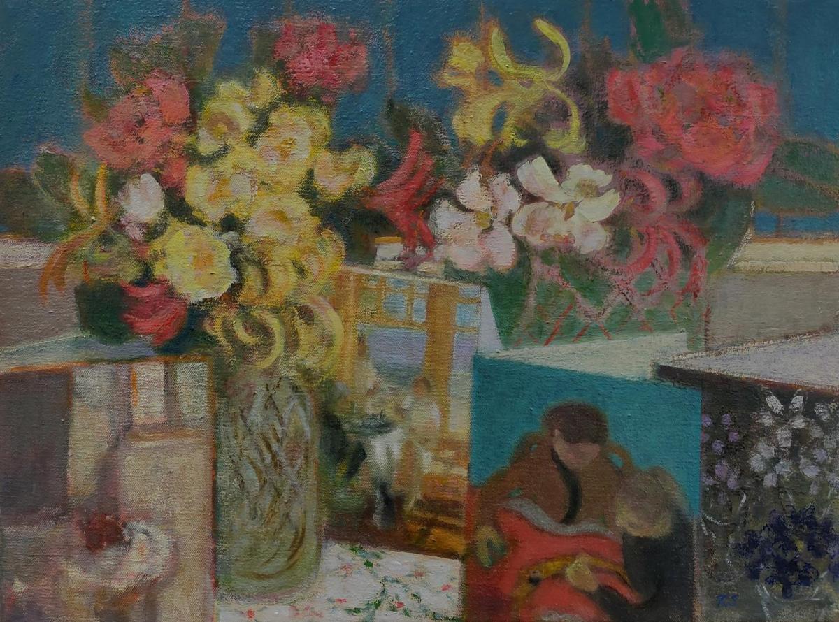 'Birthday' oil on canvas, Rebecca Stones