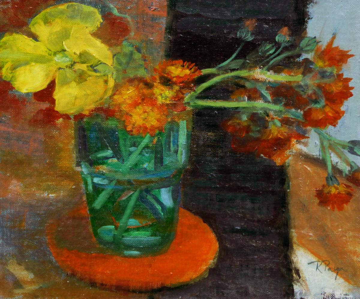 'Yellow Poppy' oil by R Payn