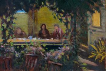 'Evening at Hopewell' oil on board, Rebecca Stones