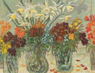 'From the Garden, April' oil on canvas, Rebecca Stones