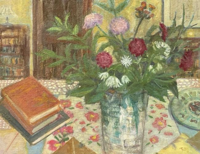 'From the Garden, May' oil on canvas, Rebecca Stones